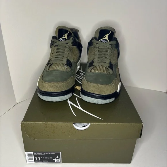 Jordan 4 SE Retro Low Craft “Olive” Men 11.5